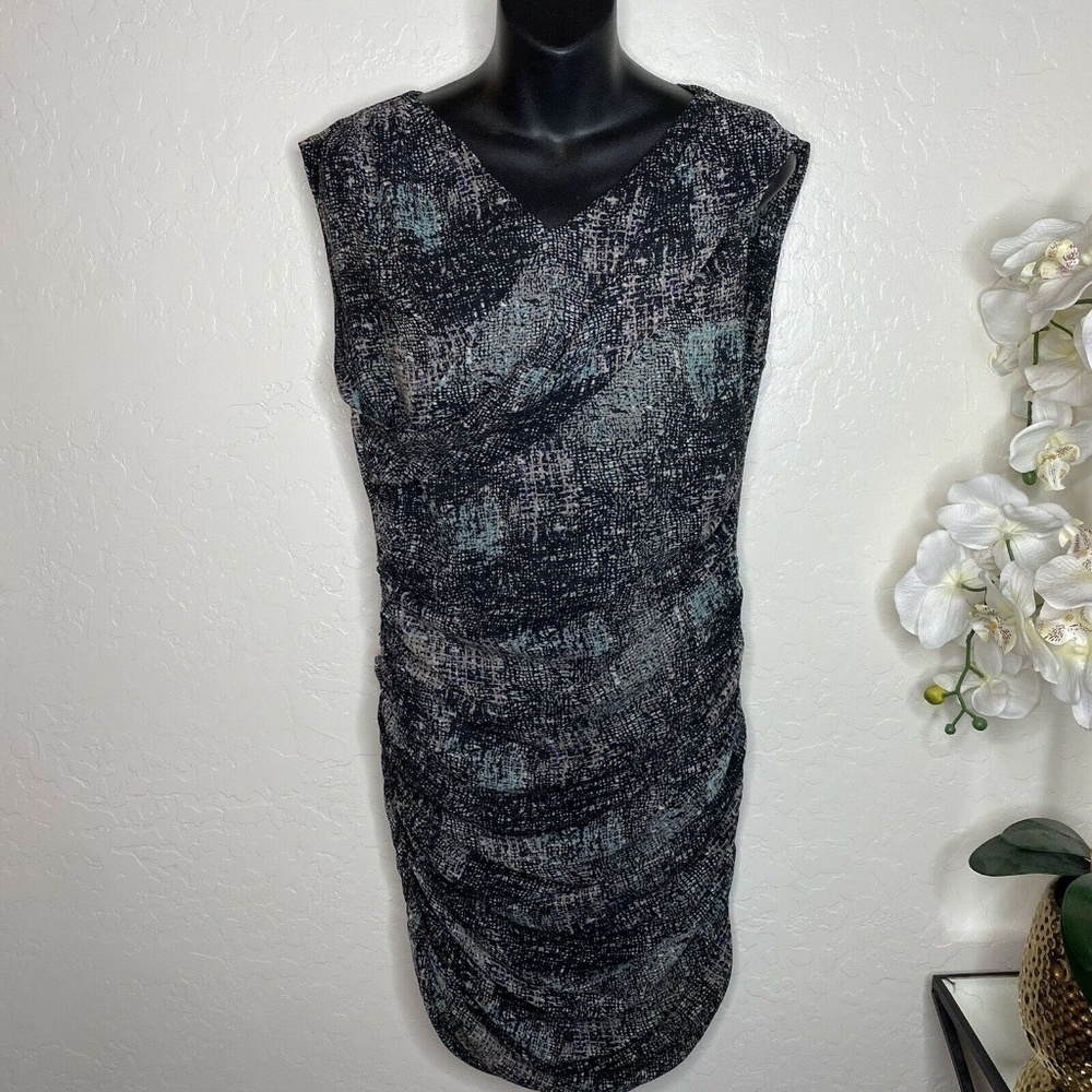 IRO Heidi Ruched Printed Crepe Mini Dress 3